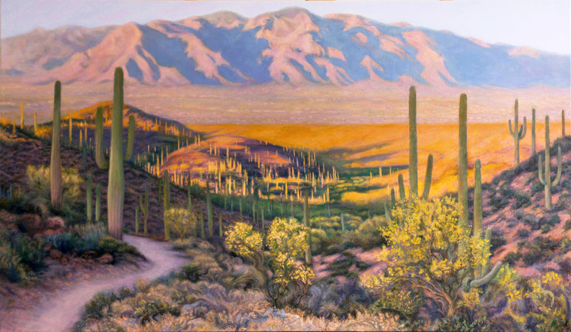 Arrowhead Trail, Oil, 26" x 48", Sold