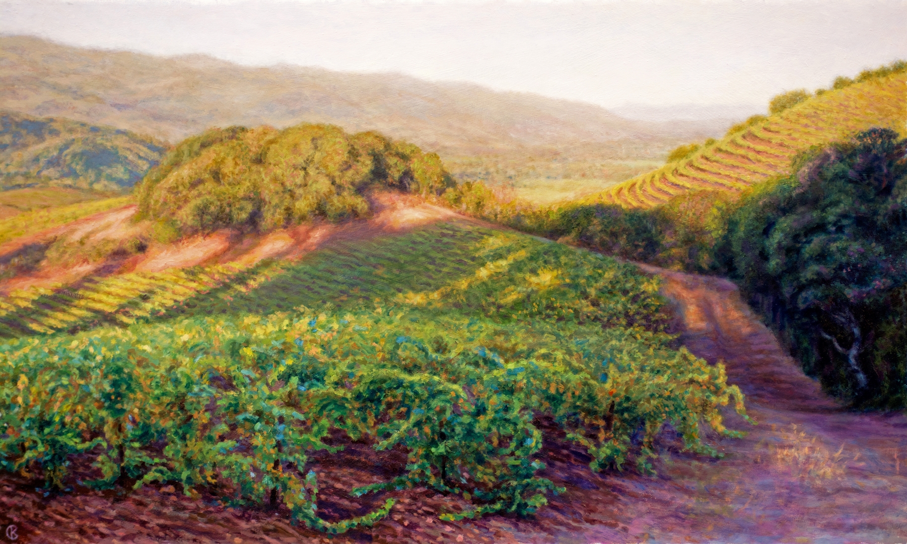 The Sonoma Valley, Oil, 18" x 30", Sold